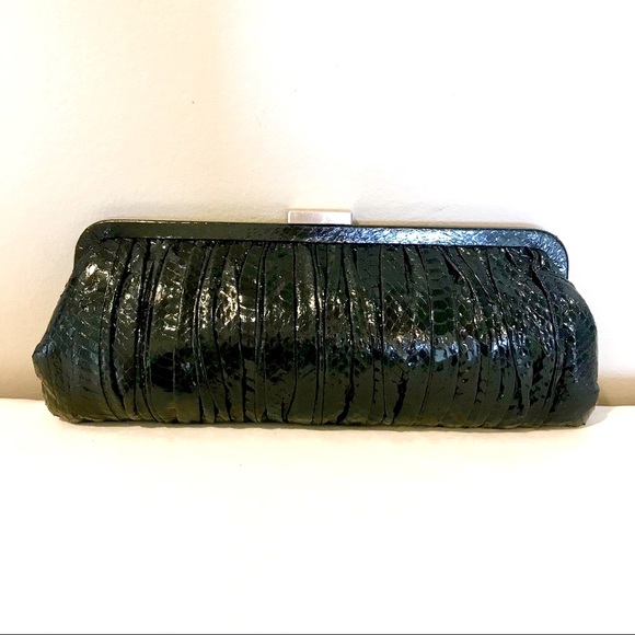 Black Snakeskin Clutch / Handbag - Picture 2 of 4